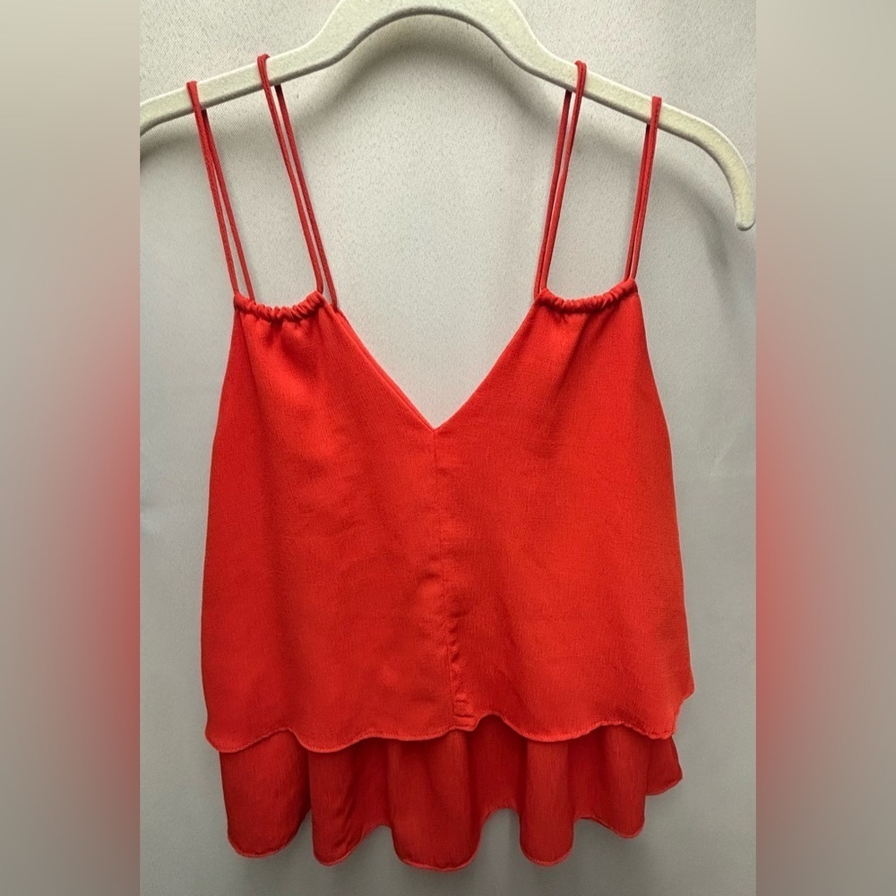 Blue Rain Double spaghetti strap Top Size Small - Picture 2 of 3
